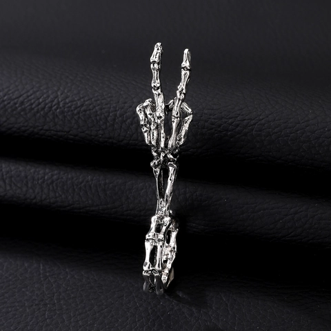 Vintage Punk Drache Skeletthand Offener Ring Zigarettenhalter Verstellbarer Legierung Ring Für Herren Damen Gothic Schmuck Zubehör
