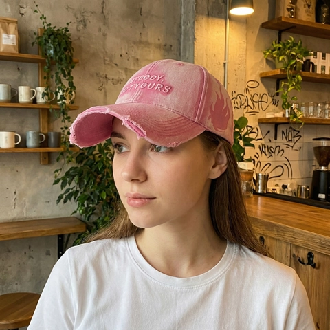 Vintage Washed Cotton Baseball Cap Distressed Retro Embroidery Letter Sun Protection Outdoor Sports Unisex Adjustable Hat