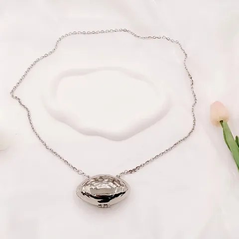 Metalen Schelpvormige Mini Crossbody Tas Spiegel Gepolijst Gehamerde Textuur Kleine Schoudertas Met Ketting Voor Dames