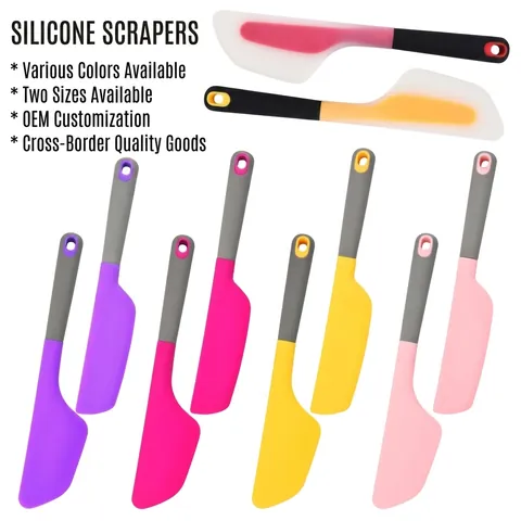 Silicone Spatula Heat Resistant Non Stick Cream Scraper Baking Tool For Cake Decorating Flexible Butter Spreader