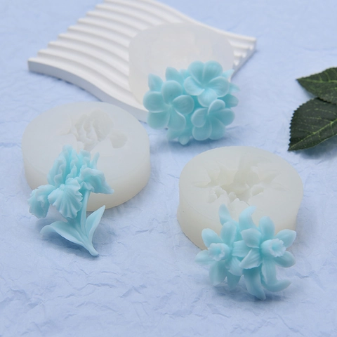 Flower Silicone Molds Iris Lily Multi Pattern For Fondant Chocolate Cake Decorating DIY Soap Candle Making Resin Crafting