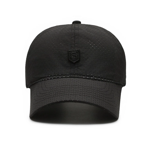 Baseball Cap Quick Drying Perforated Breathable Sun Hat Outdoor Sport Casual Mesh Sunscreen Adjustable Shield S Logo