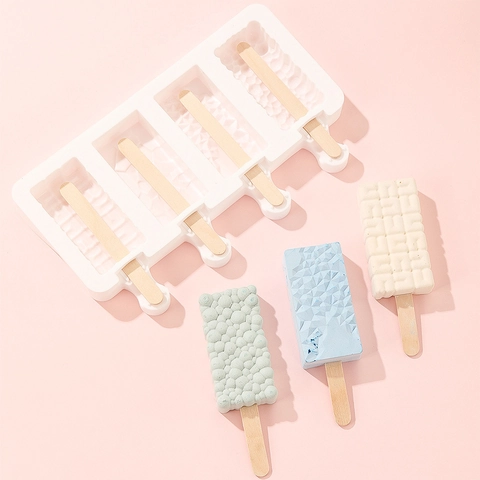 Stampo Per Ghiaccioli In Silicone Alimentare DIY Macchina Per Gelato Multi Cavità Forme Cuore Ananas Strumento Dessert