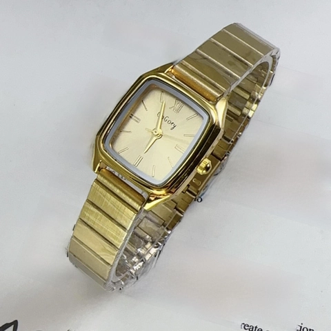Orologio al Quarzo Quadrato da Donna Semplice Orologio da Polso Retrò Elegante Cinturino a Catena in Lega Numeri Romani Orologio Decorativo Moda
