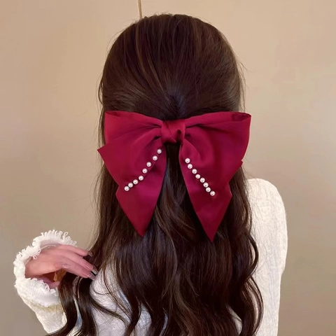 Haarschmuck Schleifen-Clips Florale Bänder Künstliche Perlen Strass Stern Ornamente Elegantes Styling Für Frauen Mädchen
