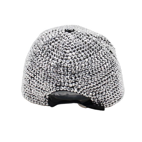 Gorra De Béisbol Con Diamantes De Imitación Brillante Cristal Lujo Hip Hop Punk Sombrero Exterior Transpirable Ajustable Algodón