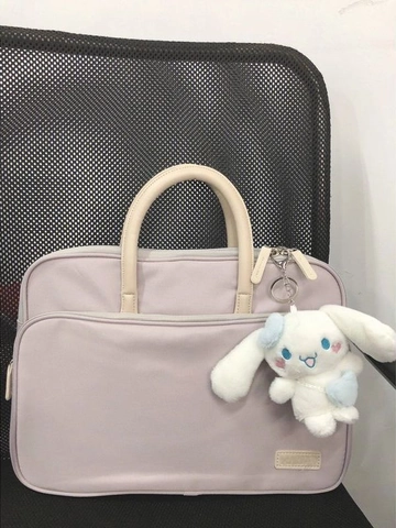 Bolso Para Computadora Portátil Con Correa De Carrito Oxford Nylon Maletín Antigolpes Para Oficina Mujeres Simple