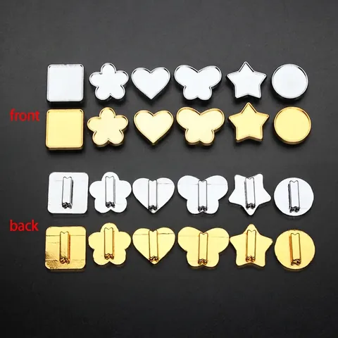Ciondoli Scorrevoli Per Bracciale DIY Lega Di Zinco Base Vuota Cuore Stella Rotonda Per Creazione Di Gioielli
