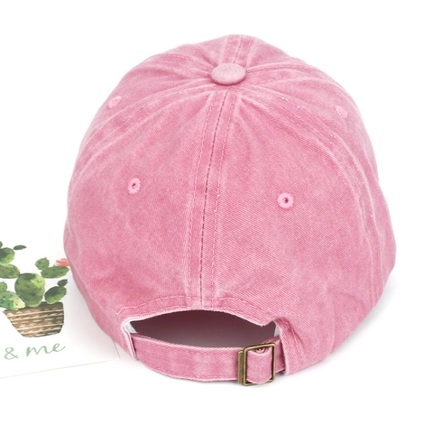 Washed Cotton Baseball Cap Vintage Distressed Peaked Hat With Heart Cat Embroidery Patch Adjustable For Women Girls