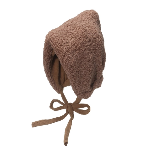 Plüsch Lammwolle Ohrenklappen Mütze Winter Warm Winddicht Trapper Hut Mit Bindeband Für Frauen Süß Weich Fleece
