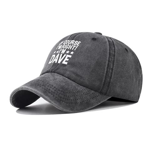 Gorra De Béisbol De Algodón Lavado Vintage Impresa Slogan Distressed Dad Hat Ajustable Protección Solar Unisex