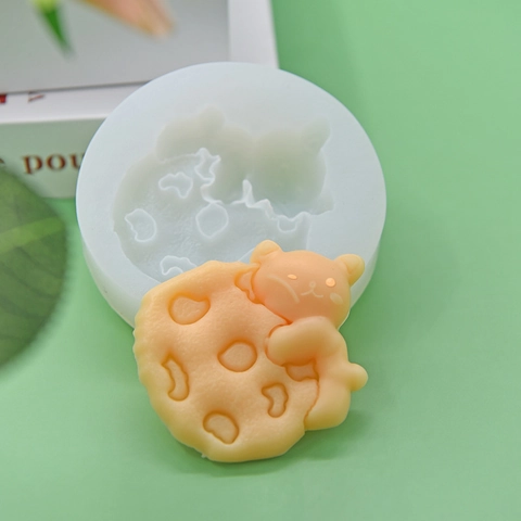 Silikon Backform Süßer Bär Keks Form DIY Backwerkzeug Für Fondant Schokolade Süßigkeiten Seifenherstellung Basteln Flexibel