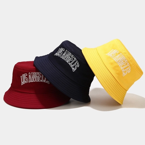 Cappello Da Pescatore In Twill Di Cotone Ricamo Lettere Protezione Solare Pieghevole Outdoor Casual Visiera Per Uomo Donna