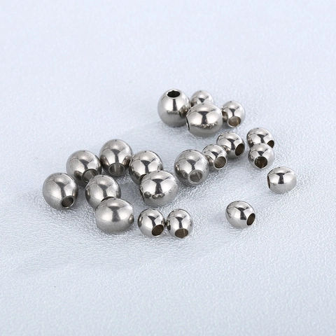 Cuentas Espaciadoras Ovaladas De Acero Inoxidable Pulidas Lisas Cuentas Sueltas Para Bricolaje Pulsera Collar Joyería Simple Minimalista