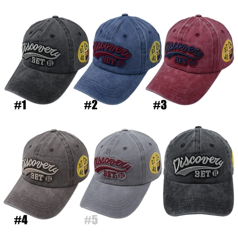 Berretto Da Baseball In Cotone Lavato Vintage Distressed Ricamo Lettere Traspirante Protezione Solare Cappello Regolabile Uomini Donne