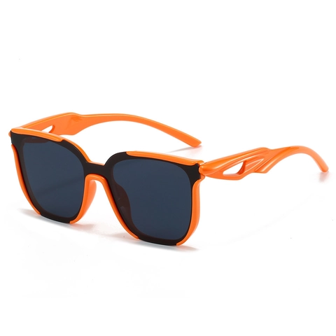 Retro Oversized Vierkante Zonnebril PC UV400 Bescherming Holle Vlam Poten Mode Brillen Voor Heren Dames