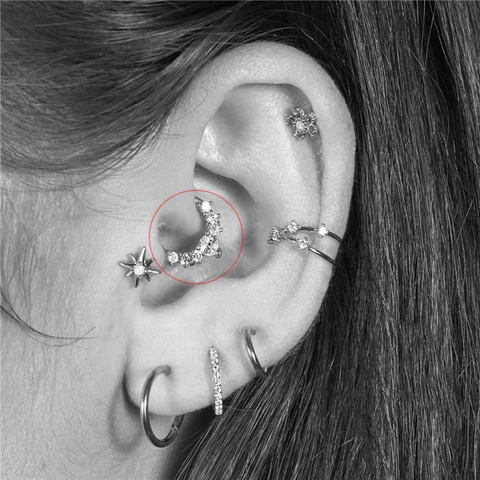 Seamless Hinged Segment Nose Ring Septum Clicker Copper Zircon Bee Angel Devil Gothic Piercing Jewelry Unisex