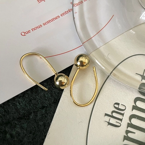 Orecchini Con Gancio Francese In Argento Sterling 925 Con Perla Rotonda Gioielli Minimalisti Eleganti Da Donna