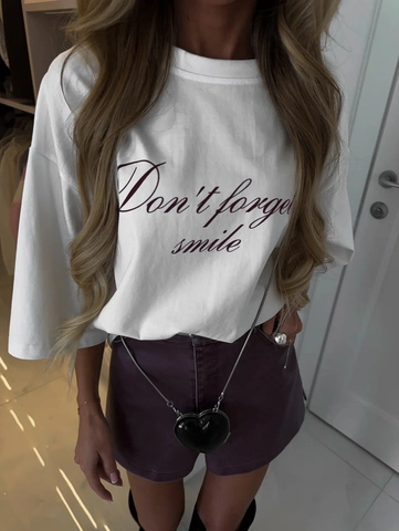 Damen Baumwolle T-Shirt Buchstaben Druck Überschnittene Schulter Locker Crew Neck Kurzarm Amerikanisch Casual Top