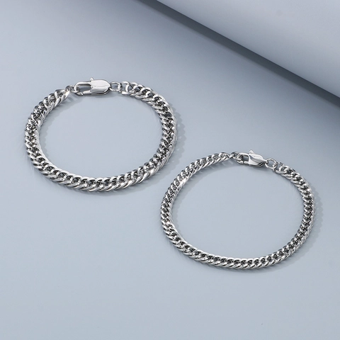 Titanium Edelstahl Panzerkette Halskette Cuban Link Minimalist Hip Hop Mode Schmuck Für Männer Frauen