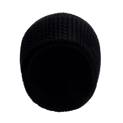 Berretto Invernale Maglia Lana Foderato In Pile Caldo Outdoor Spesso Costine Trecce Con Risvolto Cuffia Per Uomini E Donne