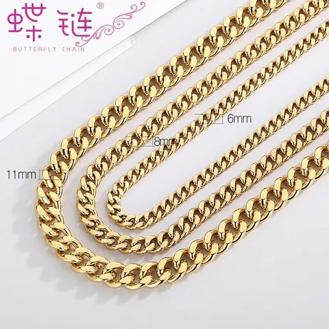 Collana a Catena Cubana in Acciaio Inossidabile Hip Hop per Uomo Donna Catena NK Galvanica Oro Argento Gioielli Alla Moda