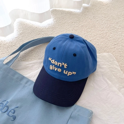 Gorra De Béisbol Algodón Bordado Don't Give Up Letra Protección Solar Ajustable Gorra Deportiva Casual Para Hombres Mujeres