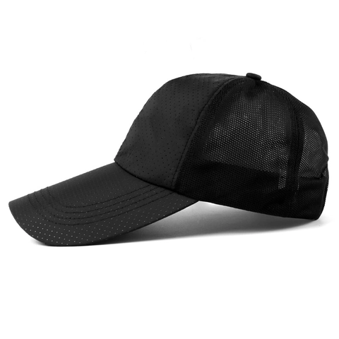 Gorra De Béisbol De Malla Secado Rápido Sombrero De Sol Transpirable Visera Larga Deporte Al Aire Libre Ajustable Unisex