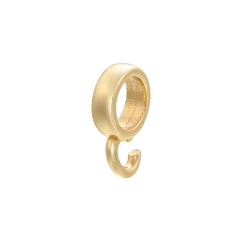 Brass Smooth Pendant Bail Connector 18K Gold Plated Jewelry Making DIY Necklace Findings Color Retention Pinch Bails