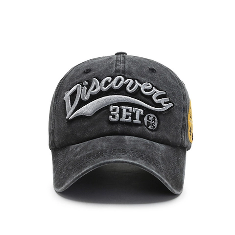 Cappello Da Baseball In Cotone Lavato Distressed Vintage Ricamo Lettere Cappello Da Sole Regolabile Stile Retrò