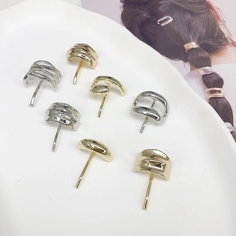 Metall Pferdeschwanz Haken Haarclip Minimalistisch Geometrisch Legierung Haarnadel Eleganter Haarschmuck Für Damen