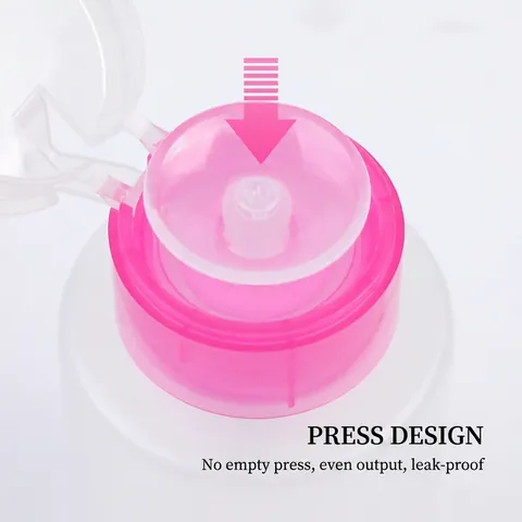 Flacone Dispenser A Pompa Per Solvente Per Unghie Plastica Smerigliata Per Manicure Trucco