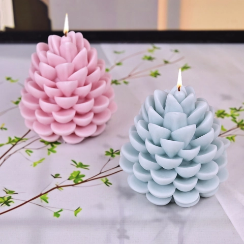 Pinecone Shaped Silicone Mold For DIY Candle Making Soap Plaster Resin Craft Christmas Decor