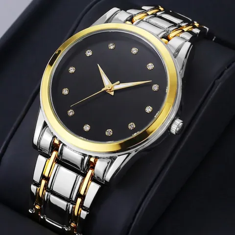 Orologio Da Polso Da Uomo Al Quarzo Cinturino In Acciaio Inossidabile Luminoso Impermeabile Giorno Data Business Moda Analogico
