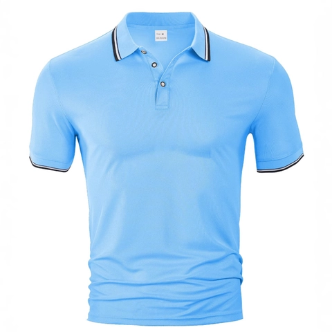 Polo Hombre Manga Corta 100% Poliéster Piqué Transpirable Cuello Vuelto Casual Holgado Deporte Moda Camiseta