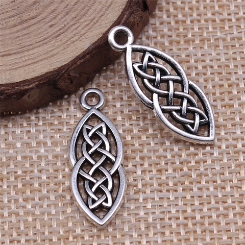 Colgante De Nudo Celta Aleación De Zinc Geométrico Amuleto Irlandés DIY Fabricación De Joyas Accesorio Vintage