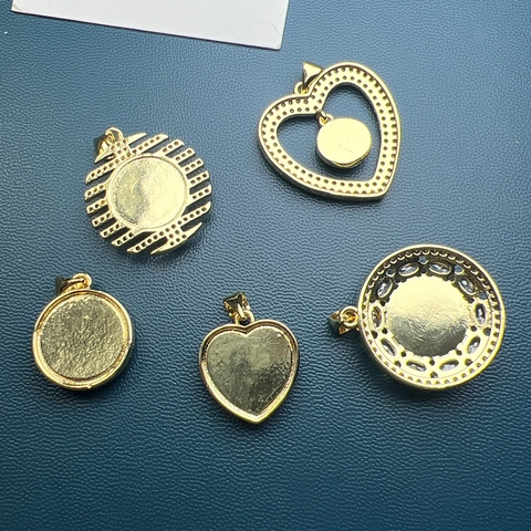 Evil Eye Pendant Charm Gold Plated Copper Shell Mother Of Artificial Pearl Zircon Inlaid DIY Jewelry Making Accessory