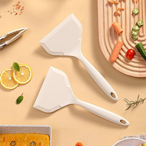 Tamagoyaki Silicone Spatula Non-Stick Heat Resistant Wide Turner For Japanese Egg Roll Omelet Pancake Kitchen Tool