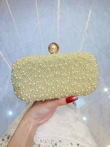 Elegante Borsa Da Sera Da Donna Pochette In Künstliche Perle Artificiali Borsa A Scatola Per Matrimoni Banchetti Feste Con Catenella
