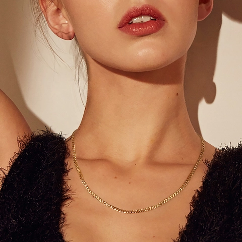 925 Sterling Silver Cuban Link Chain Necklace For Men Women Gold Silver Plated 3mm Minimalist Hip Hop Curb Chain Jewelry Gift