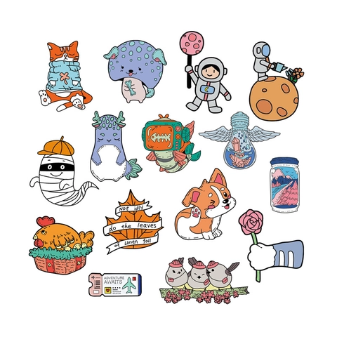 Spilla In Smalto Animale Cartone Animato Carino Lega Astronauta Creativo Carota Divertente Gioiello Accessorio Per Vestiti