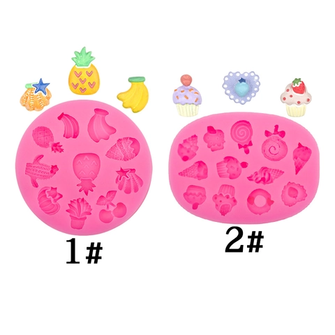 Stampo In Silicone Multicavità Mini Frutta Dessert Ananas Gelato Forma Per Fondente Cioccolato Resina Argilla Fai Da Te