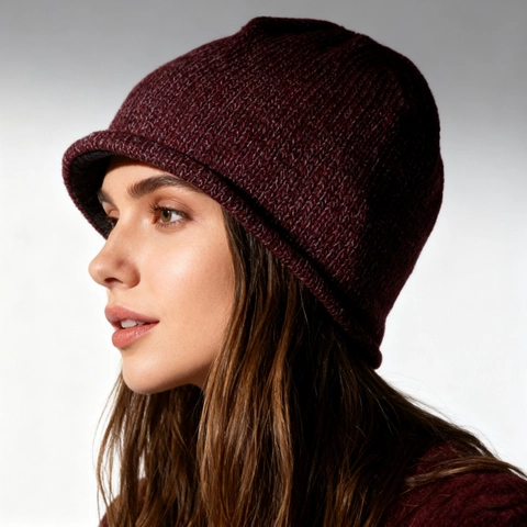 Reflektierende Strickmütze Winter Warm Fleece Gefüttert Outdoor Laufen Radfahren Nachtsicherheit Unisex