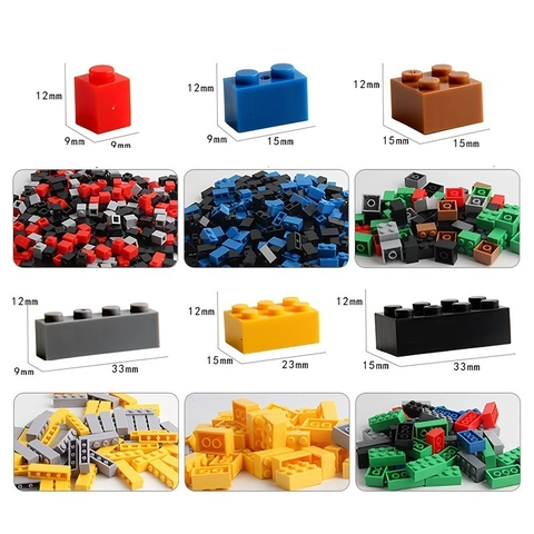 Kreative Bausteine ABS Kunststoff DIY Kleine Partikel Ineinandergreifende Pädagogische Konstruktionsspielzeug Für Jungen Mädchen