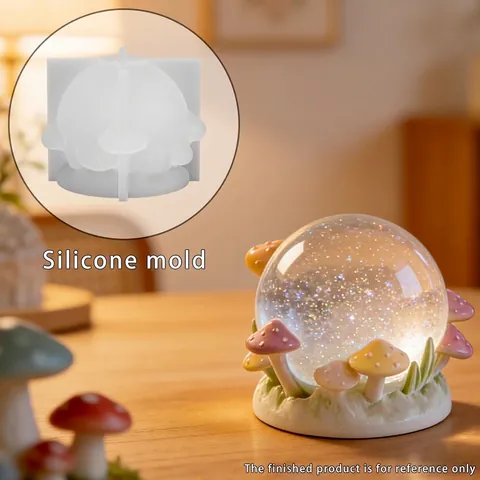 Stampo In Silicone Per Sfera Di Cristallo Di Fungo DIY Decorazione Da Scrivania Stampo Per Dolci Strumento Creativo