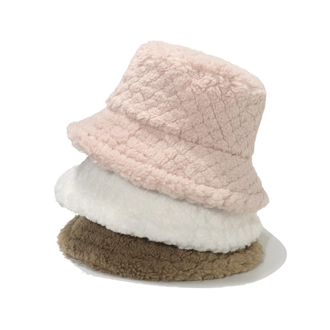 Cappello Alla Pescatora Da Donna In Peluche Lana Di Agnello Ecopelliccia Caldo Trapuntato Diamante Inverno Accessorio