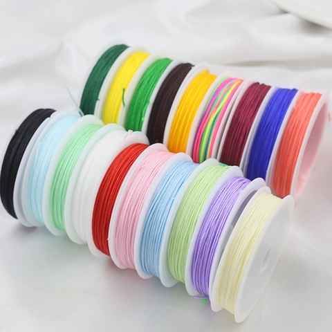 Braided Nylon Cord Spool For DIY Bracelet Necklace Jewelry Making Chinese Knot Jade Thread String