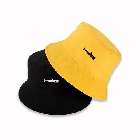 Sombrero De Pescador Algodón Poliéster Protección Solar Reversible Bordado Dibujos Animados Japoneses Estilo Casual Mujeres