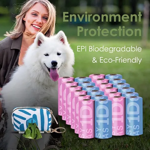 Biodegradable Pet Poop Bags Thickened Leak Proof Scented Dog Waste Bags For Outdoor Walking And Cleaning Waste Disposal
