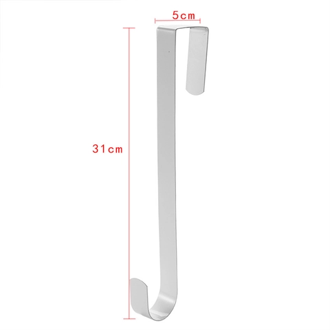 Over The Door Hook Metal Hanger For Christmas Wreaths Clothes Towel Coat Organization Elk Shape Decorative Storage